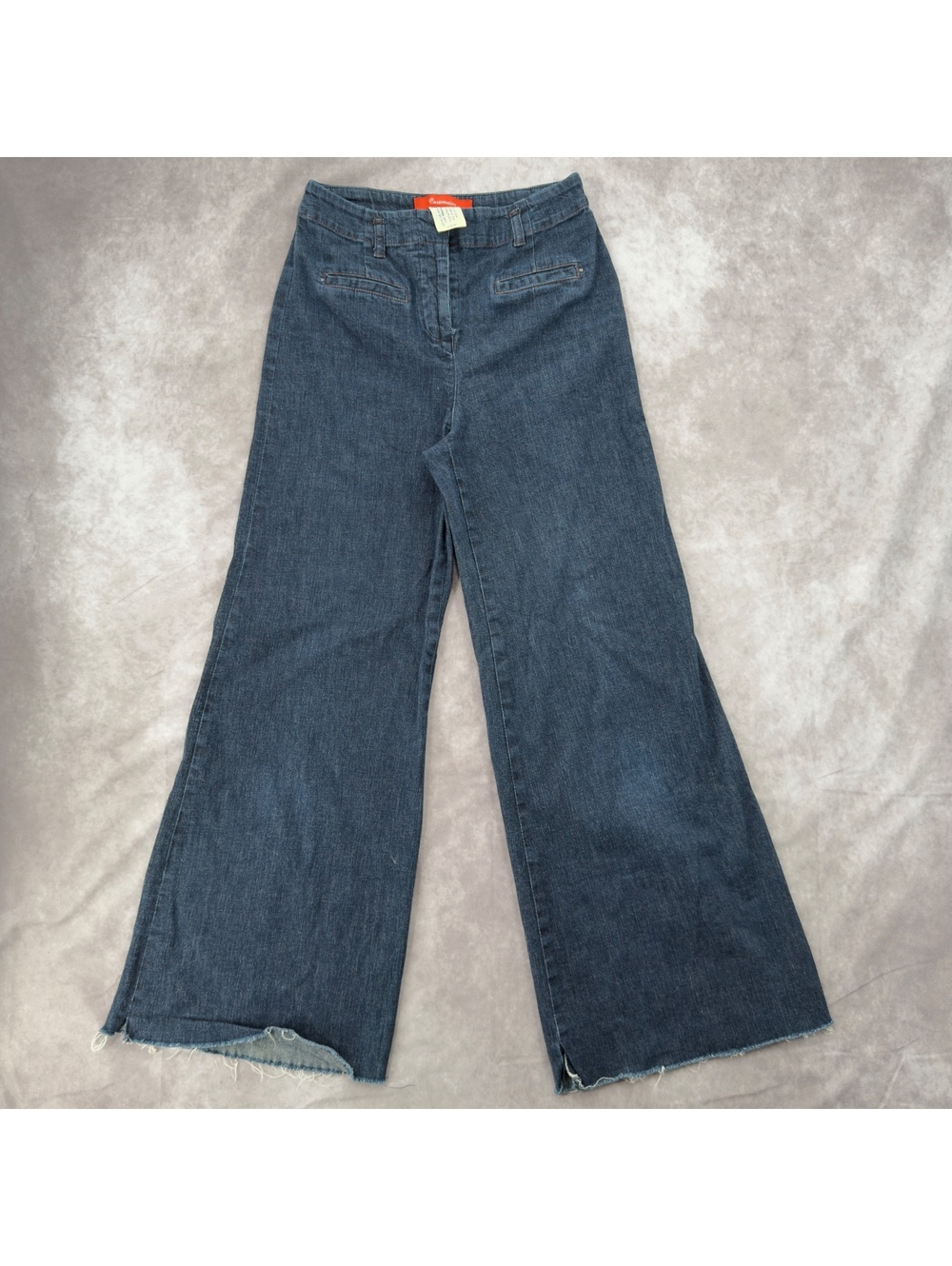 Cartonnier Anthropologie Wide Leg Raw Hem Denim Jeans Size 2